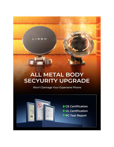 Soporte Cargador Inalámbrico Magsafe LISEN 15W para iPhone