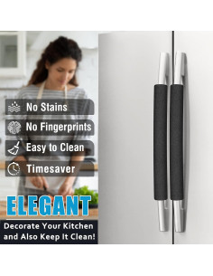 Cubiertas de Manijas de Refrigerador ELCOOR 6 Piezas Ajustables 2