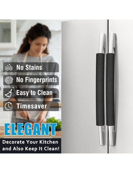 Cubiertas de Manijas de Refrigerador ELCOOR 6 Piezas Ajustables