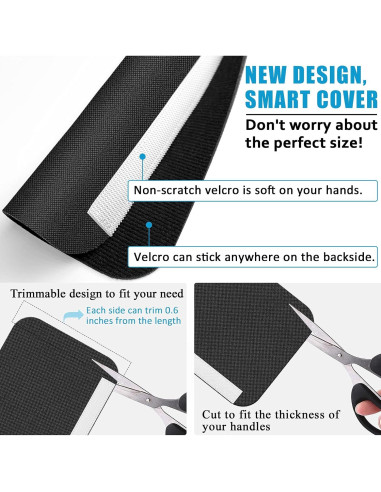 Cubiertas de Manijas de Refrigerador ELCOOR 6 Piezas Ajustables