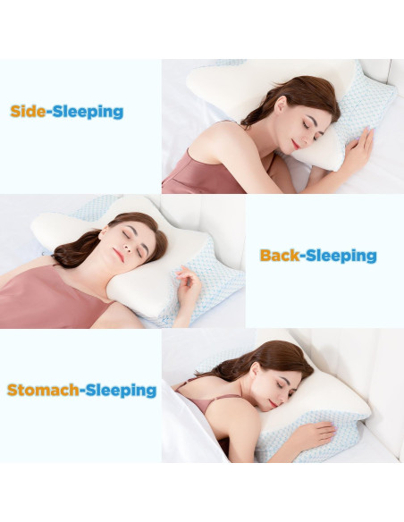 Almohada Cervical Iwacool Reina Espuma Viscoelástica Refrigerante