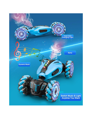 Coche RC 4WD KB KAIBO Control Remoto Gestos con Spray 1:12