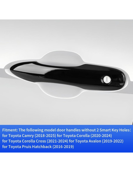 Cubierta de Manija de Puerta Toyota Camry Corolla 2018-2025 Cubierta de Manija de Puerta Toyota Camry Corolla 2018-2025