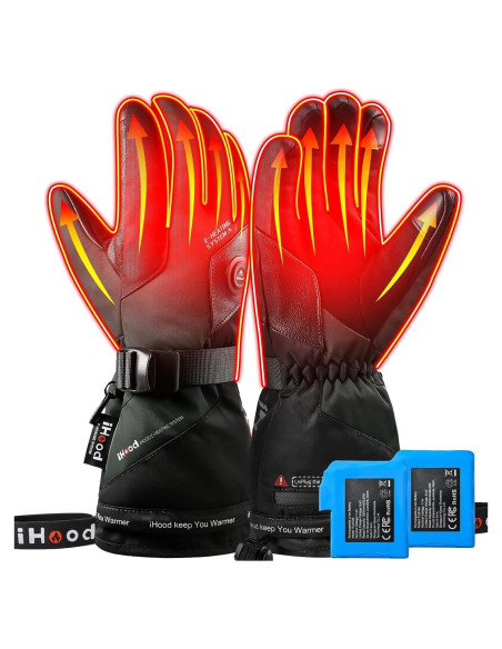 Guantes Calentados iHood para Hombre y Mujer, Impermeables, Táctiles