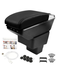 Reposabrazos Central GSTP para Toyota Yaris iA 2017-2018 con 7 USB