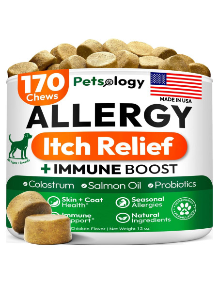Masticables para Alergia en Perros Petsology 170 Unidades