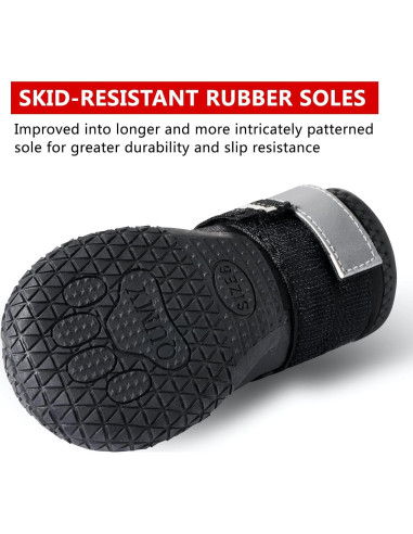 Botas para Perros QUMY Tamaño 1, Impermeables y Antideslizantes