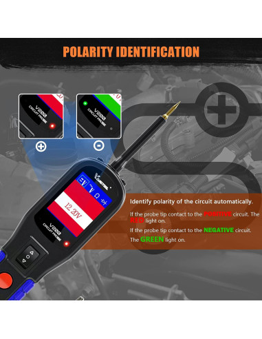 Kit de Prueba de Circuito VDIAGTOOL V200 12V 24V 12.19m