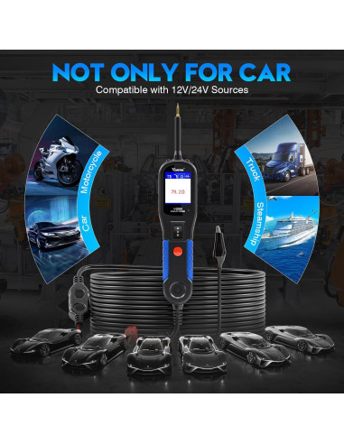 Kit de Prueba de Circuito VDIAGTOOL V200 12V 24V 12.19m