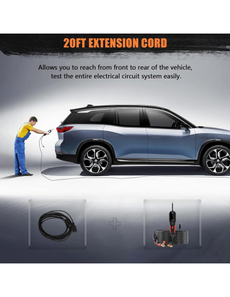 Kit de Prueba de Circuito VDIAGTOOL V200 12V 24V 12.19m