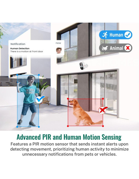 Cámara de Seguridad Inalámbrica Botmelt 1080P Exterior AI Cámara de Seguridad Inalámbrica Botmelt 1080P Exterior AI