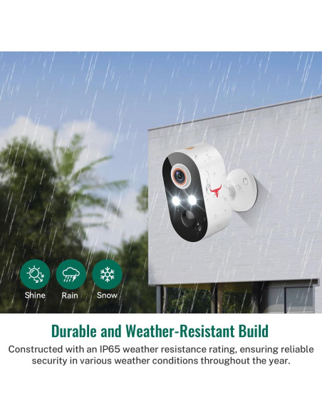 Cámara de Seguridad Inalámbrica Botmelt 1080P Exterior AI Cámara de Seguridad Inalámbrica Botmelt 1080P Exterior AI