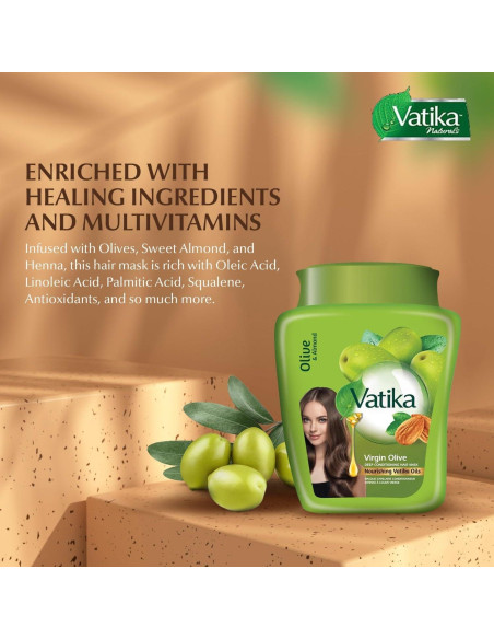 Mascarilla Capilar Hidratante Dabur Vatika Oliva 500g