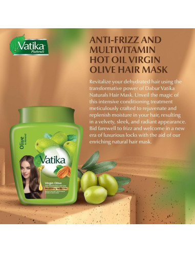 Mascarilla Capilar Hidratante Dabur Vatika Oliva 500g