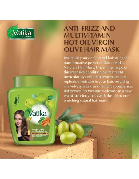 Mascarilla Capilar Hidratante Dabur Vatika Oliva 500g