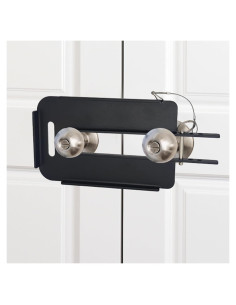 Cerradura de Seguridad Enprotty para Puertas Dobles, Acero Inoxidable