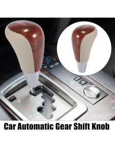 Perilla de Cambio Automático X AUTOHAUX Beige para Toyota y Lexus 2