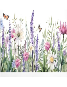 Cubierta Magnética para Lavavajillas Kigai Flores Mariposa 58x66cm 2