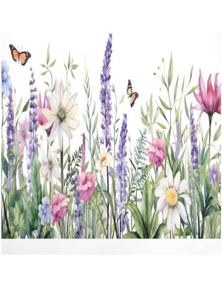 Cubierta Magnética para Lavavajillas Kigai Flores Mariposa 58x66cm