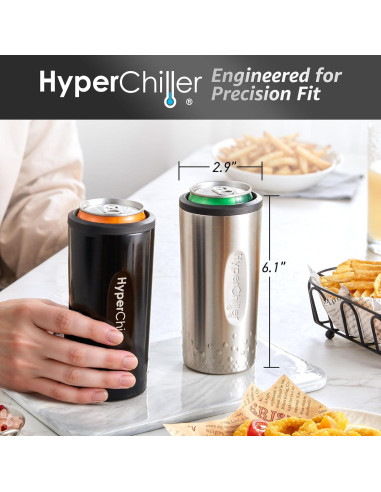 HyperChiller SLIM HBC100SS Enfriador de Latas 12 Oz Acero Inox