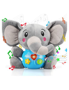 Juguete Musical Elefante de Peluche STEAM Life 0-12 Meses