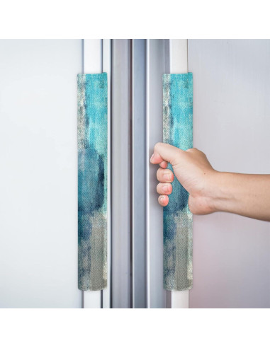 Juego de Fundas para Manijas de Refrigerador Pardick 2 Piezas Turquesa