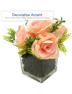 Piedras de Río Decorativas Royal Imports 2.27kg - Negro 2