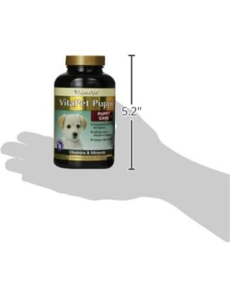 NaturVet Vitaminas Diarias para Cachorros 60 Tabletas Masticables
