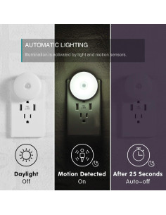 Luz Nocturna LED con Sensor de Movimiento myCozyLite M1803 - 2 Unidades 2