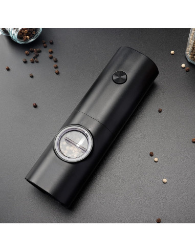 Molino de Pimienta Eléctrico Gulex con Luz LED y Grosor Ajustable