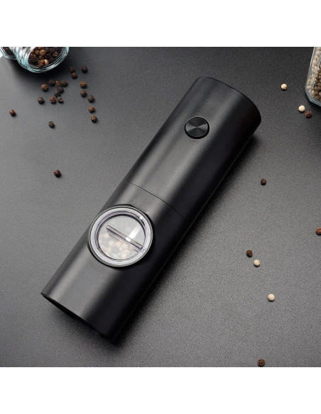 Molino de Pimienta Eléctrico Gulex con Luz LED y Grosor Ajustable Molino de Pimienta Eléctrico Gulex con Luz LED y Grosor Ajustable