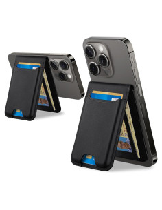 Cartera Magnética TopMade para iPhone 16/15/14/13/12, Negro