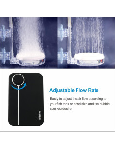 Bomba de Aire Ajustable Boxtech K3 para Acuario 8W 4L/min 2
