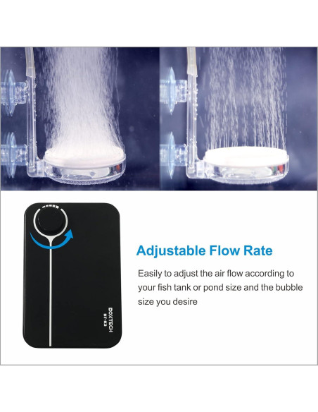 Bomba de Aire Ajustable Boxtech K3 para Acuario 8W 4L/min