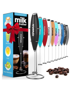 Espumador de Leche Eléctrico PowerLix A03 Negro 19000 RPM