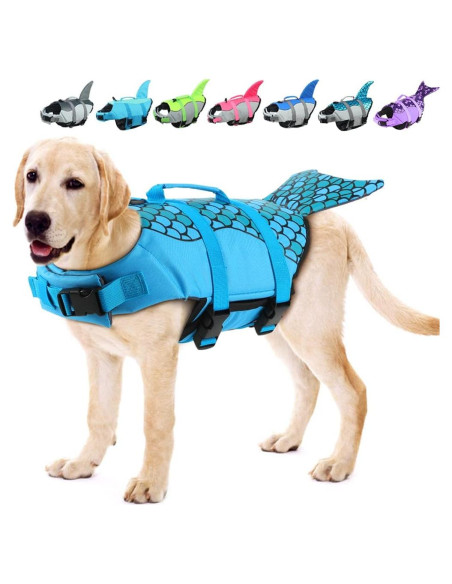 Chaleco Salvavidas para Perros EMUST Sirena Azul XS