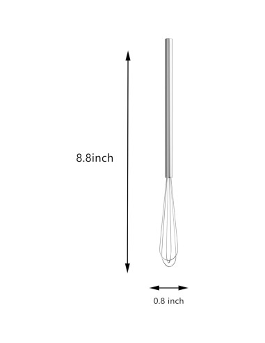 Batidor de Acero Inoxidable Tafond 22.4 cm Multifuncional