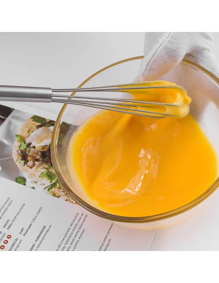 Batidor de Acero Inoxidable Tafond 22.4 cm Multifuncional