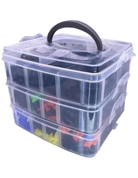 Kit de Clips de Retención de Coche GLK - 860 Piezas Azul