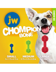 Juguete para Perros JW Pet Chompion Pequeño 12.7 cm Goma 2