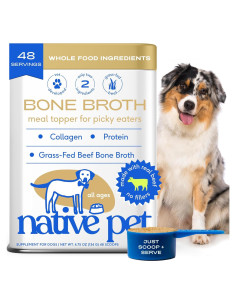 Caldo de Hueso en Polvo Native Pet para Perros y Gatos - 48 Porciones