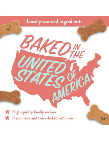 Galletas Saludables para Perros Portland Pet Food 141.75 g Manzana y Menta