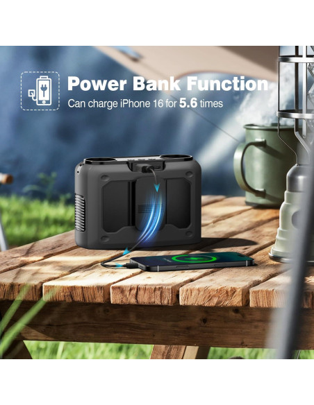 Ventilador Portátil Wavmill FA-WS01 4-en-1 Recargable 20000mAh