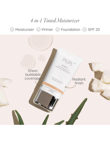 Hidratante Facial Tinte 4-en-1 PÚR Belleza SPF 20 48.5g