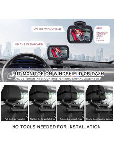 Cámara para Bebé YIMU KB41 4.3" HD con Visión Nocturna 2