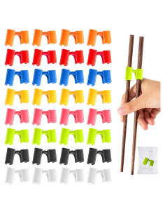 200 Ayudantes de Palillos Reutilizables Suttmin Multicolor