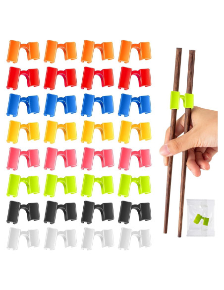 200 Ayudantes de Palillos Reutilizables Suttmin Multicolor