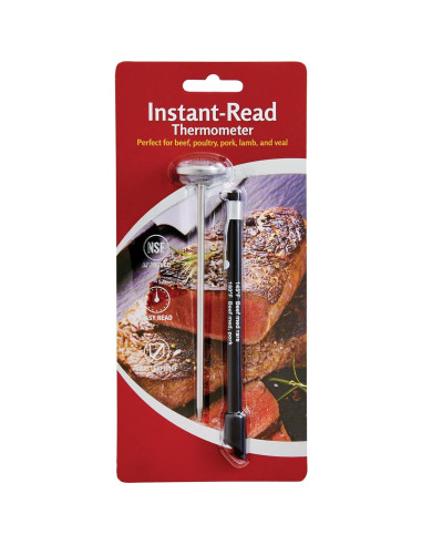 Termómetro de Carne HIC Kitchen, Acero Inoxidable, Lectura Rápida