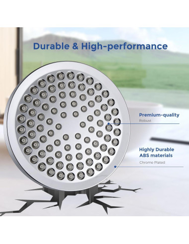 Cabezal de Ducha Filtrado Iopsk 15 Etapas Cromo 15.24 cm