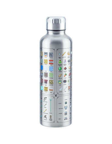 Botella de Agua de Metal Paladone Minecraft 500ml Reutilizable